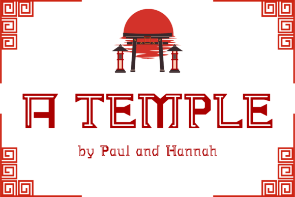 A Temple Font: A Bold Display Typeface for Creative Projects