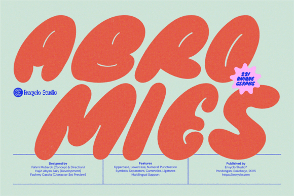Abromies Font: A Playful Display Typeface for Design Projects