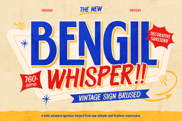 Bengil Whisper: A Playful Font for Bold Branding