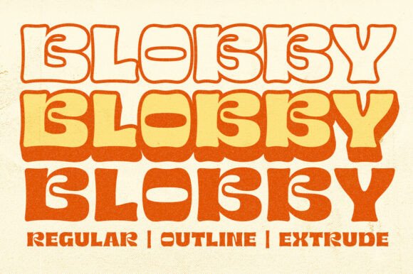 Blobby: A Retro Bubble-Style Font for Modern Editorial Design