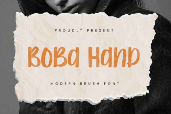Boba Hand: A Playful Display Font for Digital Creativity