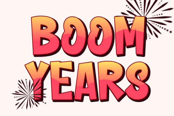 Boom Years Display Font for Bold Web Typography