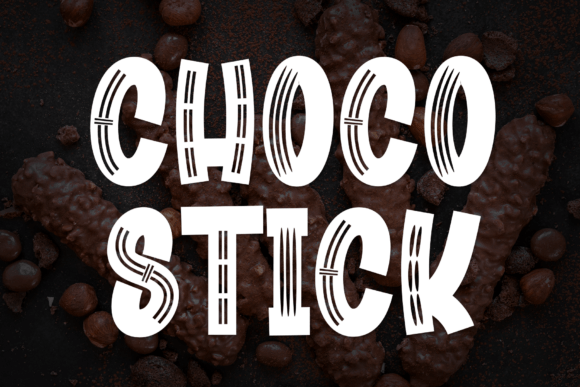 Choco Stick Font: A Playful Display Font for Design Projects