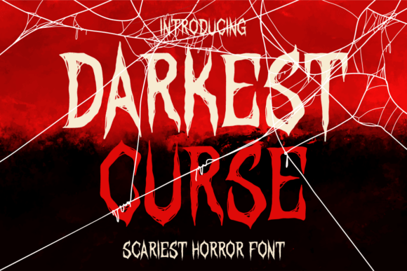 Darkest Curse: A Bone-Chilling Display Font for Editorial Impact