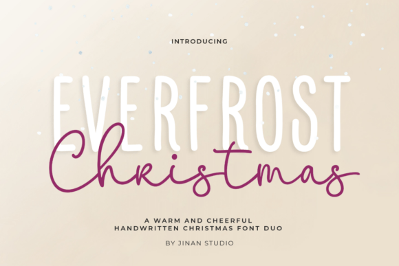 Everfrost Christmas Duo: A Festive Display Font for Digital Creations