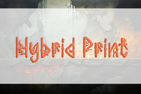 Hybrid Print: A Versatile Display Font for Marketers and Creators