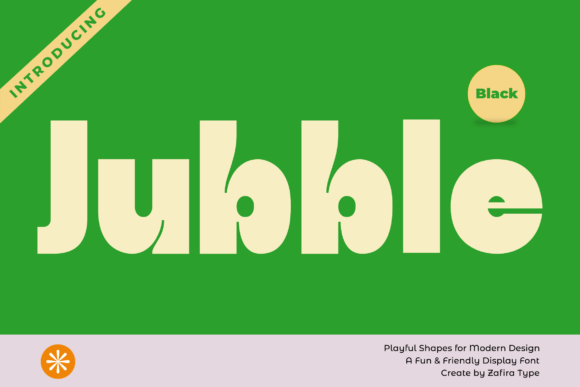 Jubble: A Playful Display Font for Handmade Creations