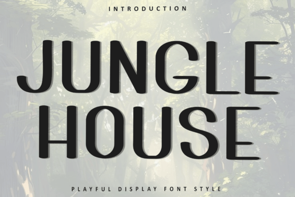 Jungle House Font for Festive Campaigns and Seasonal Designs