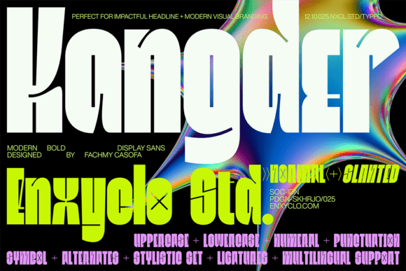 Kangder: A Bold Display Font for Eye-Catching Brand Campaigns