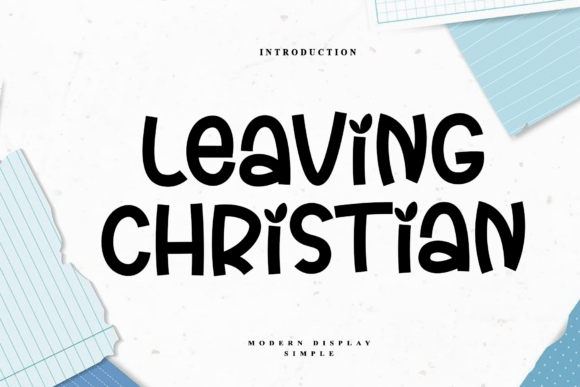 Leaving Christian: A Timeless Display Font for Eye-Catching Branding