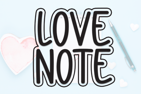 Love Note: A Playful Display Font for Creative Makers