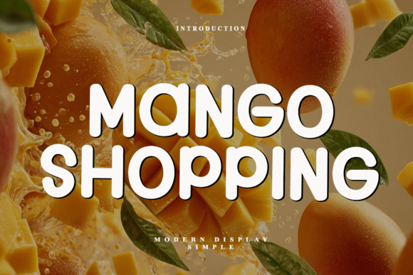 Mango Shopping Font for Modern Branding and Display Needs
