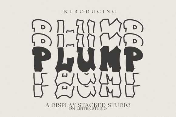Plump Stacked Font for Bold Digital Branding