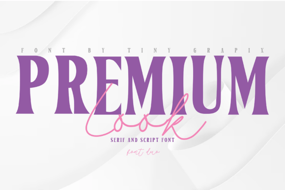 Premium Look Duo: A Stylish Display Font for Creative Projects