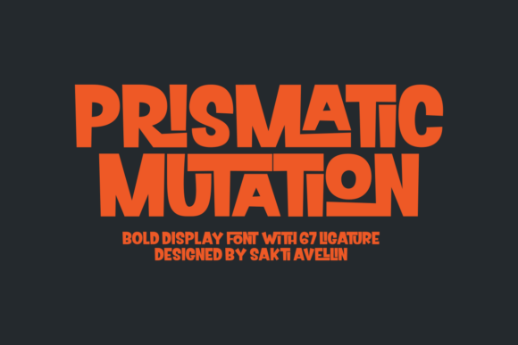 Prismatic Mutation: A Bold Display Font for Creative Makers