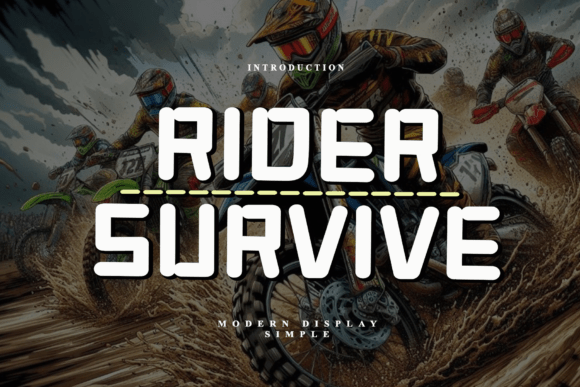 Rider Survive: A Modern Display Font for Bold Brand Campaigns