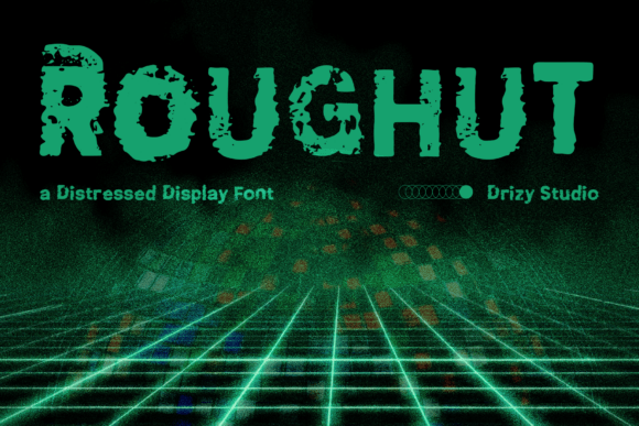 Roughut: A Distressed Display Font for Handmade Creations