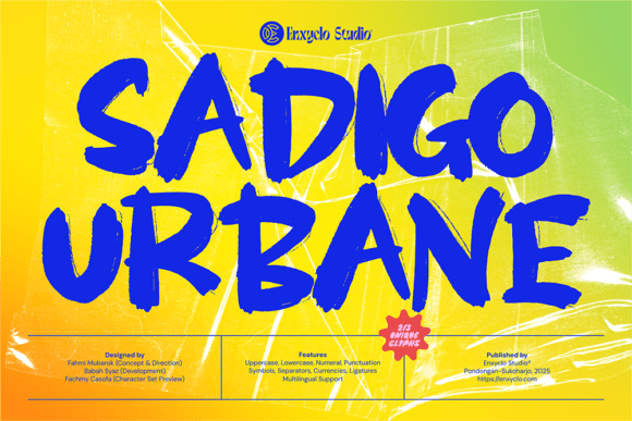 Sadigo Urbane Font for Bold Creative Projects