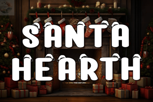 Santa Hearth Font for Festive Branding and Holiday Designs