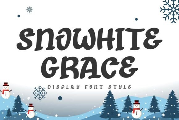 Snowhite Grace: A Playful Display Font for Digital Creativity