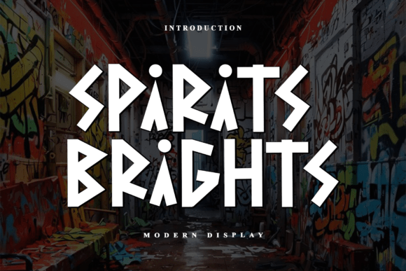 Spirits Brights: A Modern Display Font for Bold Editorial Designs