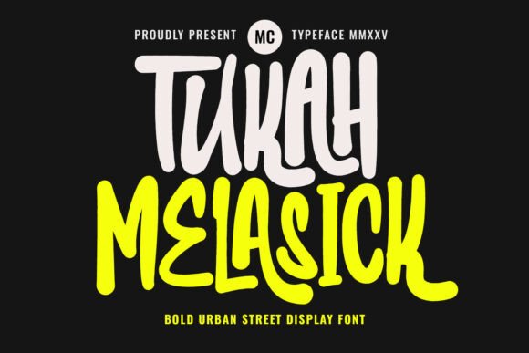 Tukah Melasick Display Font for Bold Web Designs