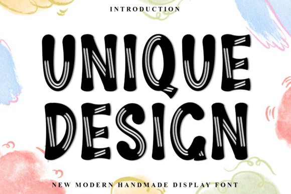 Unique Design Font for Handmade Creativity