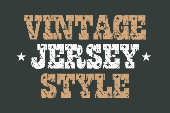 Vintage Jersey Style Font for Timeless Branding