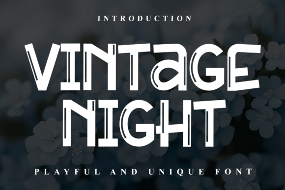 Vintage Night Font for Retro-Themed Campaigns
