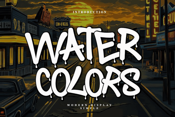 Water Colors Font for Creative Projects