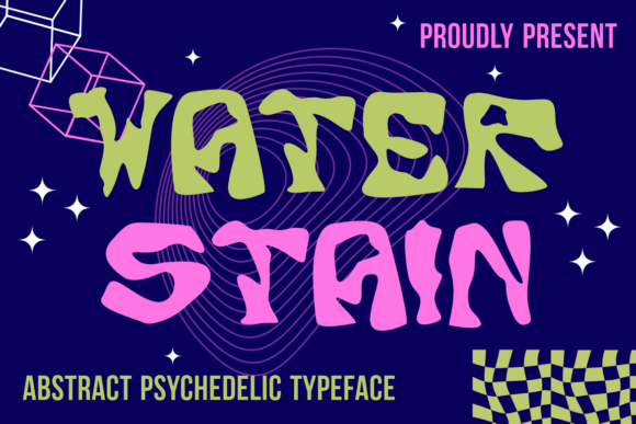 Water Stain: A Surreal Display Font for Creative Typography