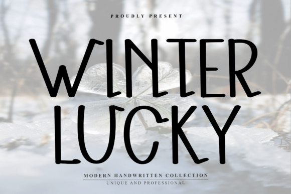 Winter Lucky Font for Handmade Creations and Branding