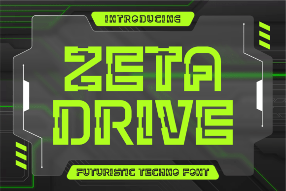 Zeta Drive Font for Modern Branding and Digital Design